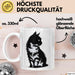 Katzen Tierliebhaber Tasse Geschenk Lustige Geschenkidee Spruch Weiß Trendation