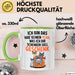Sarkastische Katze Tasse Geschenk Lustige Geschenkidee Spruch Ich Bin Das Hab' Keinen Plan, Was Ich Dir Schenken Soll Geschenk Grün Trendation