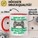 Humor Tasse Gamer – Geboren zum Zocken, gezwungen erwachsen zu sein – Lustiger Kaffee-Becher Geschenk für Gamer & Zocker Rot Trendation