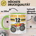 12. Geburtstag Geschenk Tasse Becher Jungs Trucks Geburtstagsgeschenk Ich Bin 12 Grün Trendation