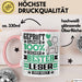 Leser Geschenk Lustiger Spruch für Leser Geschenkidee Bester Leser Der Welt Rosa Trendation