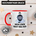 Dank Meme Tasse Katzen Besitzer Wortspiel Ja Mein Leben Sieht Mau Aus Traurige Katze Geschenkidee Süße Katze Astronaut Rot Trendation