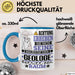 Geologe Geschenk Tasse Lustiger Spruch Erheben Sie Sich Der Geologe Betritt den Raum Blau Trendation