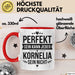 Kornelia Tasse Geschenk Perfekt Sein Kann Jeder Geschenkidee Geburtstag Rot Trendation
