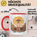 Erdmännchen Tier Tasse Geschenk Lustige Geschenkidee Spruch Rot Trendation