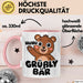 Sarkastischer Bär Tasse Geschenk Lustige Geschenkidee Spruch Grüßly Bär Rosa Trendation