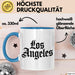 Los Angeles LA Kalifornien USA Tasse Geschenk Lustige Geschenkidee Spruch Blau Trendation
