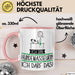 Geschenk für Hundemasseurin Tasse Lustige Geschenkidee Geburtstag Ich Bin Hundemasseurin Ich Darf Das Rosa Trendation