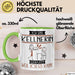 Kellnerin Tasse Geschenk Ich Bin Kellnerin Warum Weil Ich Es Kann Geschenkidee Geburtstag Grün Trendation