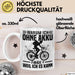 Fahrradfahrer Tasse Geschenk Warum Ich Ohne Akku Fahre Weil Ich Es Kann Weiß Trendation