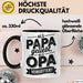 Papa Vatertag Tasse Becher Geschenk Lustige Geschenkidee Spruch Als Papa Geliebt Als Opa Vergöttert Trendation