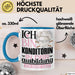 Konditorin Ausbildung Start Geschenk Tasse Ich Bin Konditorin In Der Ausbildung Ich Darf Das Kaffee-Becher Geschenkidee Blau Trendation