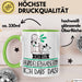Geschenk für Hundeliebhaberin Tasse Lustige Geschenkidee Geburtstag Ich Bin Hundeliebhaberin Ich Darf Das Grün Trendation