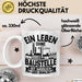 Bauarbeiter Baustelle Tasse Geschenk Ein Leben Ohne Baustelle Ist Möglich Aber Sinnlos Weiß Trendation