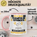 Trampolinspringer Tasse Geschenk für Trampolinspringer Geburtstag Lustiger Spruch Kaffee-Becher Was Ist Deine Superkraft Rosa Trendation