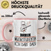 Geschenk für Musikstudentin Tasse Lustige Geschenkidee Geburtstag Ich Bin Musikstudentin Ich Darf Das Rosa Trendation