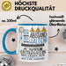 Aquarium-Enthusiastin Tasse Geschenk Lustig Abstand Halten Hochleistungs-Aquarium-Enthusiastin Mit Drang Zur Perfektion Bei Der Arbeit Blau Trendation