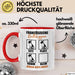 Bulldoggen Hören Aufs Wort Tasse Geschenk Bulldoggen Besitzer Mama Becher Rot Trendation