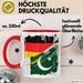 Pakistan Deutschland Flagge Halb Deutscher Halb Pakistaner Fußball Germany 2025 Europa Pakistan Rot Trendation