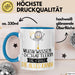 Musikwissenschaftlerin Geschenk Tasse Becher Die Frau Die Allen Kann Geschenkidee für eine Musikwissenschaftlerin Lustig Blau Trendation