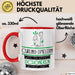 Curling-Spielerin Weil Es Keinen Schöneren Beruf Gibt Tasse Geschenk für Eine Curling-Spielerin Lustig Rot Trendation