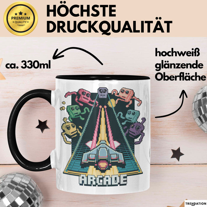 Retro Gamer Tasse Geschenkidee für Gaming und Konsolen Fans Trendation