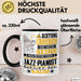 Jazz-Pianist Geschenk Tasse Lustiger Spruch Erheben Sie Sich Der Jazz-Pianist Betritt den Raum Schwarz Trendation