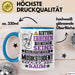 Musikstudent Geschenk Tasse Lustiger Spruch Erheben Sie Sich Der Musikstudent Betritt den Raum Blau Trendation