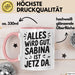 Sabina Tasse Geschenk Alles Ist Gut Sabina Ist Jetz Da Geschenkidee Becher mit Name Rosa Trendation