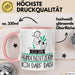 Geschenk für Hundebesitzerin Tasse Lustige Geschenkidee Geburtstag Ich Bin Hundebesitzerin Ich Darf Das Rosa Trendation