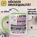 Reitsportler Geschenk Tasse Lustiger Spruch Erheben Sie Sich Der Reitsportler Betritt den Raum Grün Trendation