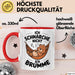 Schlafendes Bier Tasse Geschenk Lustige Geschenkidee Spruch Ich Schnarche Nicht Ich Brumme Rot Trendation