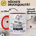 DJane Geschenk Tasse Becher Die Frau Die Allen Kann Geschenkidee für eine DJane Lustig Rot Trendation