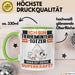 Tierheimunterstützer Tasse Geschenk für Tierheimunterstützer Geburtstag Lustiger Spruch Kaffee-Becher Was Ist Deine Superkraft Grün Trendation