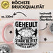 Handball Geschenk Tasse Geschenkidee Handball-Spieler Handballspielerin Mädchen Jungs Kaffee-Becher Geheult Wird Erst Wenn Es Stark Rosa Trendation