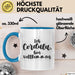 Cordula Tasse Ich Cordula, Bin Vollkommen Geschenk Blau Trendation