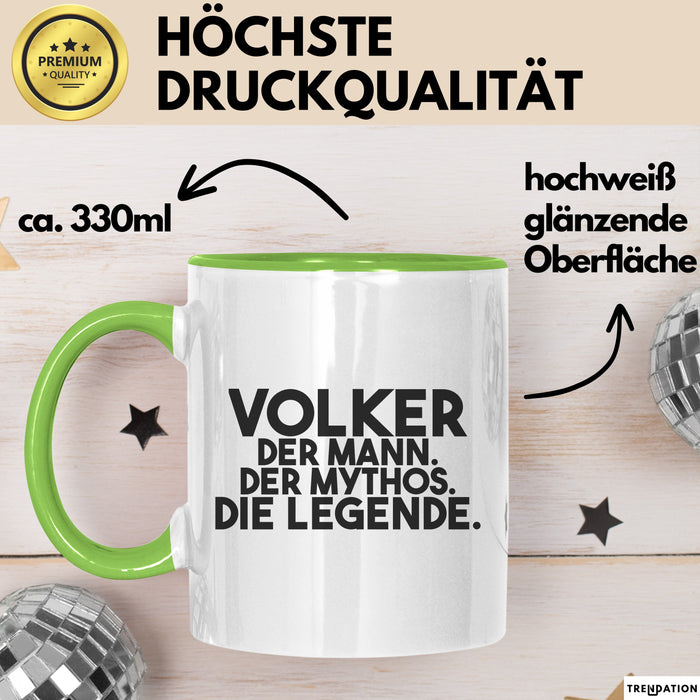 Volker Tasse Volker – Der Mann. Der Mythos. Die Legende. Geschenk