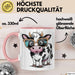 Kuh Liebhaber Tasse Geschenkidee für Bauernhoftier Fans Rosa Trendation