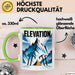Bergsteiger Tasse Geschenk Lustige Geschenkidee Spruch Für Höhen Liebhaber Grün Trendation