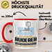 Ruderer Geschenk Tasse Ich Bin Ruderer Aber Sag Doch Einfach Superheld Lustige Geschenkdiee für Ruderer Kaffee-Becher Rot Trendation