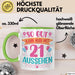 21er Geburtstag Tasse Geschenk Frauen So Gut Kann Man Mit 21 Aussehen Geschenkidee Geburtstag Grün Trendation