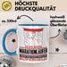 Marathonläufer Geschenk Tasse Ich Bin Marathonläufer Aber Sag Doch Einfach Superheld Lustige Geschenkdiee für Marathonläufer Kaffee-Becher Blau Trendation