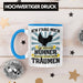 Trendation - Landwirt Spruch Geschenk Tasse Landwirtschaft Geschenke für Männer Traktor Spruch Kaffeetasse Hühner-Flüsterer Bauer Blau Trendation