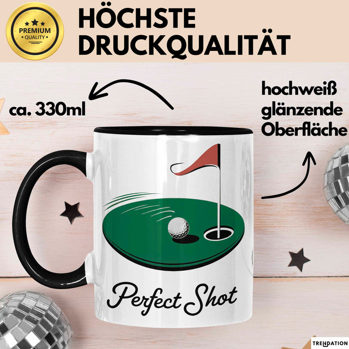 Golf Liebhaber Tasse Perfekter Schlag Geschenkidee Trendation
