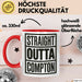 Direkt aus Compton Tasse Geschenk Lustige Geschenkidee Spruch Direkt aus Compton Rot Trendation