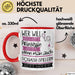 Squash-Spielerin Tasse Geschenk Spruch Wer Will Schon Prinzessin Sein Wenn Man Auch Squash-Spielerin Sein Kann Rot Trendation