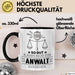Anwalt Geschenk Tasse So Gut Kann Nur Ein Anwalt Aussehen Geschenkidee Kaffee-Becher Schwarz Trendation