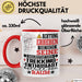 Trekking-Enthusiast Geschenk Tasse Lustiger Spruch Erheben Sie Sich Der Trekking-Enthusiast Betritt den Raum Rot Trendation
