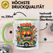 Strassen Food Liebhaber Tasse Geschenkidee für Foodtruck Fan Grün Trendation