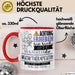 Musiktherapeutin Tasse Geschenk Lustiger Spruch Bitte Erheben Sie Sich Seine Majestät Die Musiktherapeutin Betritt Den Raum Rot Trendation